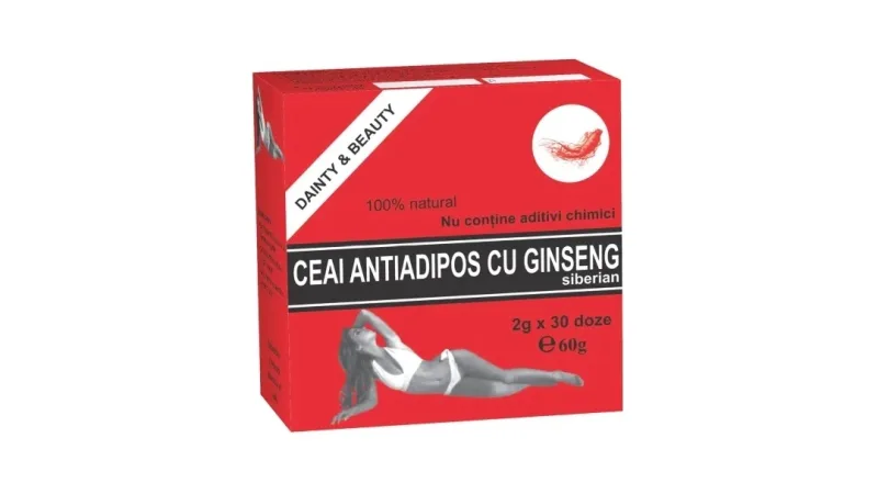 Ceai antiadipos cu ginseng siberian, 30 plicuri, Bis-Nis — preț și oferte