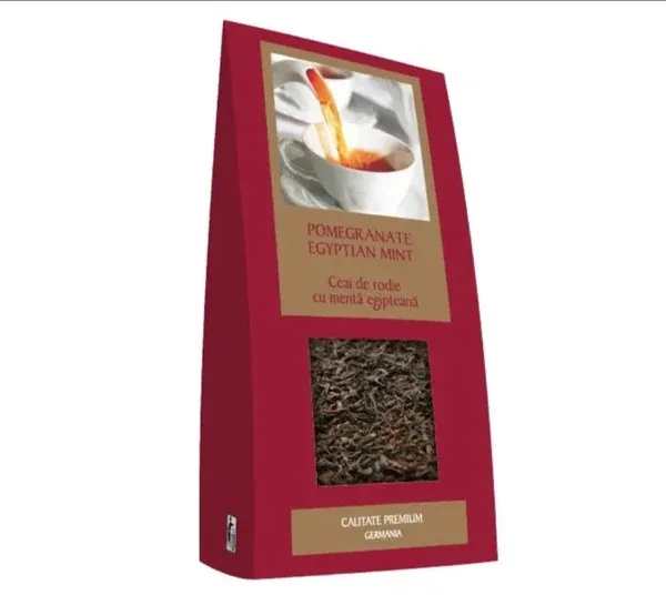 Ceai cu rodie si menta egipteana, 50g, Bis-Nis — preț și oferte