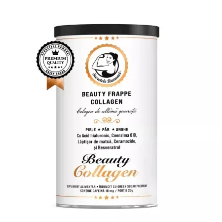 Bautura cu colagen Beauty Frappe Collagen, 400g, Secretele Ramonei Laboratoarele Remedia — preț și oferte