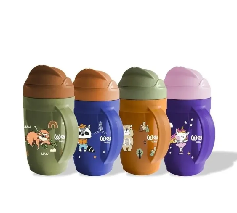 Cana cu pai si manere, 265ml, 339, Wee Baby — preț și oferte