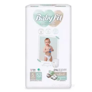 Scutece bio tip chilot Maxi nr. 5, 11-18kg, Jumbo, 52 bucati, 736, Babyfit