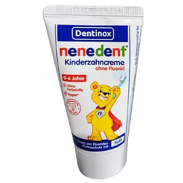 Pasta de dinti Nenedent fara fluor pentru copii 0-6ani, 50ml, Dentinox — preț și oferte