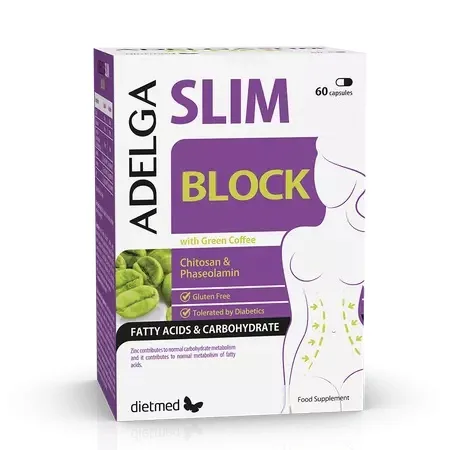 Adelga Slim Block, 60 capsule, Dietmed — preț și oferte