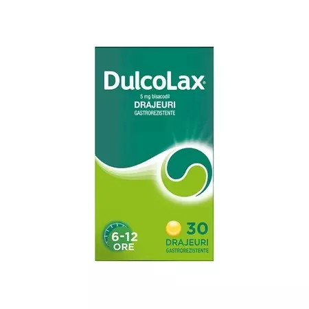 Dulcolax 5mg, 30 drajeuri gastrorezistente, Opella OPELLA HEALTHCARE — preț și oferte