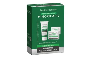 Pachet Sampon impotriva caderii parului Minoxicapil, 200ml + Minoxicapil, 30 capsule, 2 cutii, Fiterman