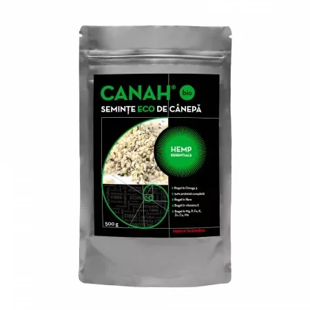Seminte de canepa bio, 500g, Canah CANAH INTERNATIONAL — preț și oferte