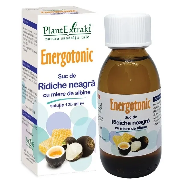 Suc de ridiche neagra cu miere de albine, 125ml, PlantExtrakt — preț și oferte