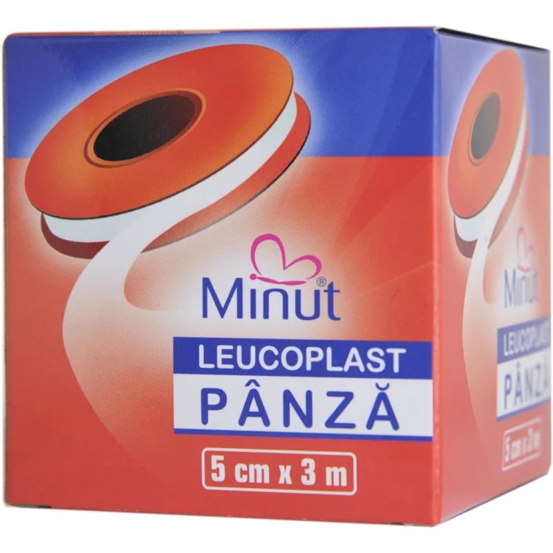 Leucoplast din panza 5cmx3m, 1 bucata, Minut — preț și oferte