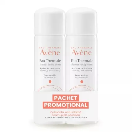 Pachet Apa termala spray, 50ml, 2 bucati, Avene — preț și oferte