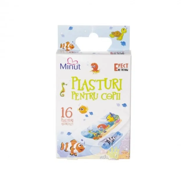 Plasturi copii tatuaj, 16 plasturi, Minut — preț și oferte