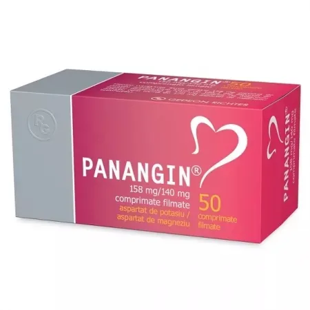 Panangin 158mg/140mg, 50 comprimate, Gedeon Richter — preț și oferte
