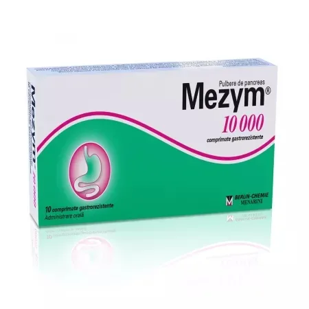 Mezym 10000, 10 comprimate, Berlin Chemie — preț și oferte