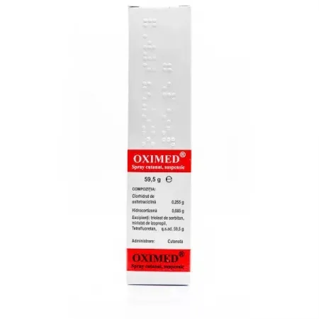 Oximed spray cutanat, 59,5g, Mebra — preț și oferte