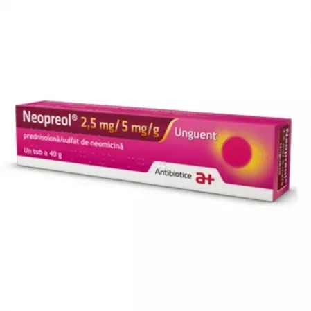 Neopreol unguent, 40g, Antibiotice Iasi ANTIBIOTICE SA — preț și oferte