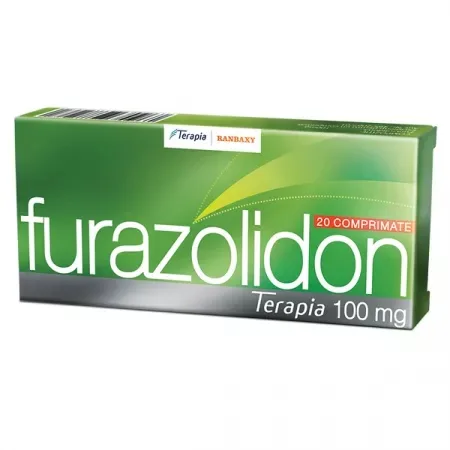 Furazolidon 100mg, 20 comprimate, Terapia TERAPIA SA CLUJ — preț și oferte