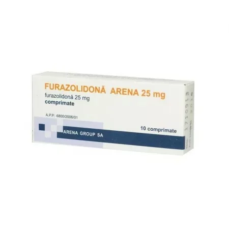 Furazolidona 25mg, 10 comprimate, Arena ARENA GROUP — preț și oferte