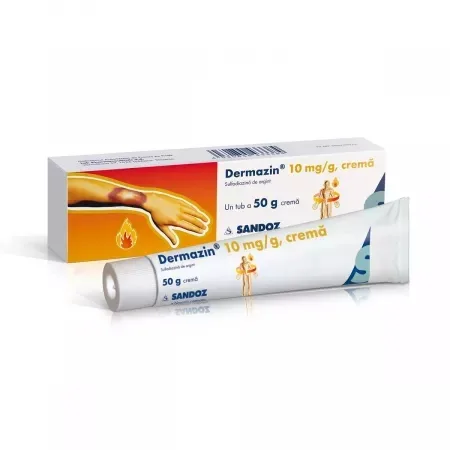 Dermazin crema 10mg/g, 50g, Sandoz — preț și oferte
