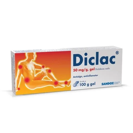 Diclac gel 50mg/g, 100g, Sandoz — preț și oferte