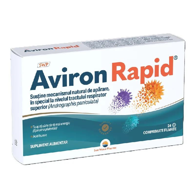 Aviron Rapid, 24 comprimate filmate, Sun Wave Pharma — preț și oferte