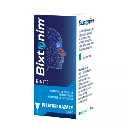 Bixtonim Rinite picaturi nazale, 10ml, Biofarm — preț și oferte