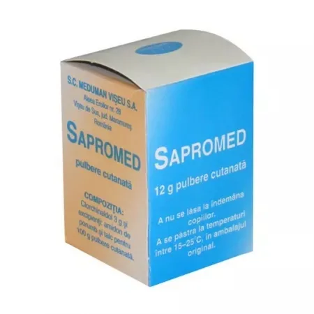 Sapromed pulbere cutanata 3%, 12g, Meduman — preț și oferte