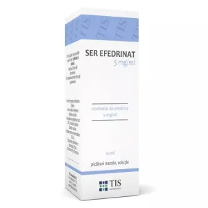 Ser efedrinat picaturi nazale 5mg/ml, 10ml, Tis Farmaceutic