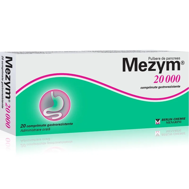 Mezym forte 20000, 20 comprimate, Berlin Chemie — preț și oferte