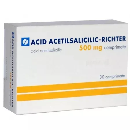 Acid acetilsalicilic-Richter 500mg, 30 comprimate, Gedeon Richter — preț și oferte
