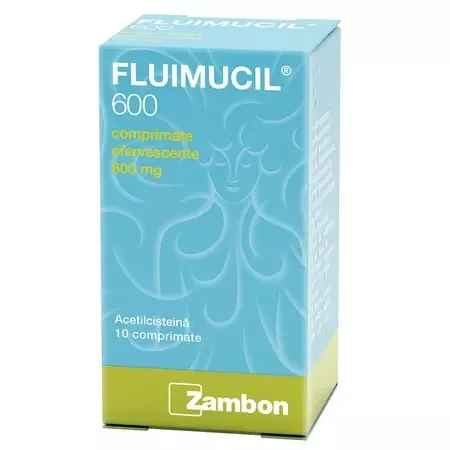Fluimucil 600mg, 10 comprimate efervescente, Dr. Reddy's — preț și oferte