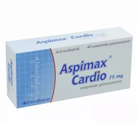 Aspimax Cardio 75mg, 40 comprimate, Laropharm — preț și oferte