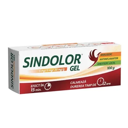 Sindolor gel 5/5/20mg/g, 100g, Fiterman FITERMAN PHARMA — preț și oferte