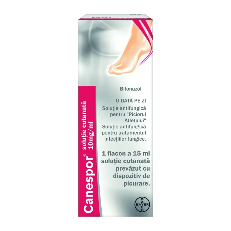 Canespor solutie cutanata 10mg/ml, 15ml, Bayer — preț și oferte
