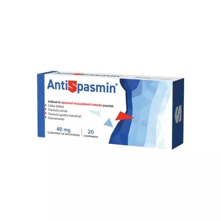 Antispasmin 40mg, 20 comprimate, Biofarm — preț și oferte