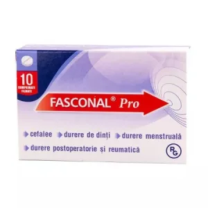 Fasconal Pro, 10 comprimate, Gedeon Richter