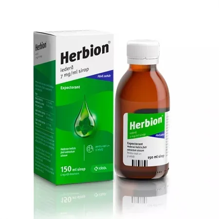 Herbion Iedera 7mg/ml sirop, 150ml, Krka — preț și oferte