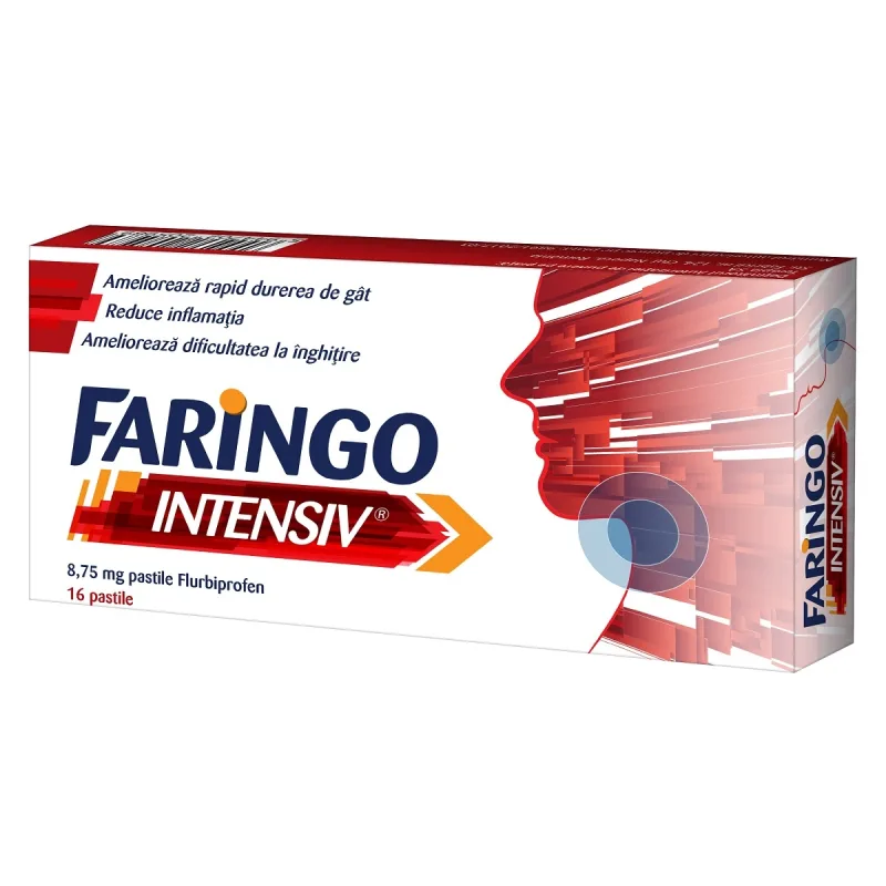 Faringo Intensiv 8,75mg, 16 pastile, Terapia TERAPIA SA CLUJ — preț și oferte