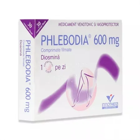 Phlebodia 600mg, 30 comprimate filmate, Innothera INNOTHERA FRANTA — preț și oferte