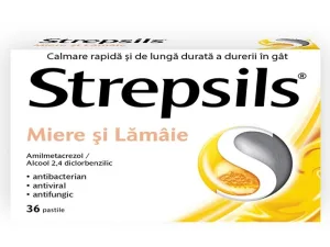 Strepsils miere si lamaie, 36 pastile de supt, Reckitt