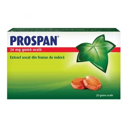 Prospan 26mg, 20 guma orala, Salveo — preț și oferte