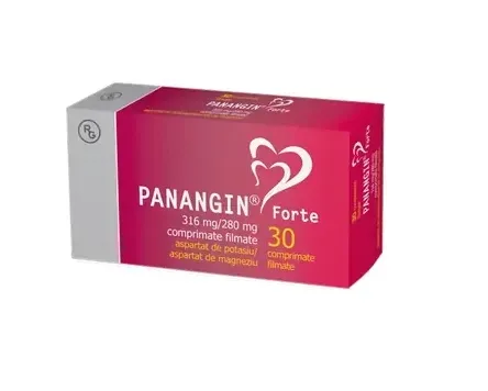 Panangin Forte 316mg/280mg, 30 comprimate filmate, Gedeon Richter — preț și oferte