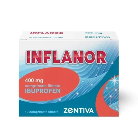 Inflanor 400mg, 10 comprimate filmate, Zentiva — preț și oferte