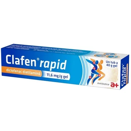 Clafen Rapid gel 11,6mg/g, 40g, Antibiotice Iasi ANTIBIOTICE SA — preț și oferte