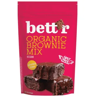 Mix eco pentru prajitura brownie fara gluten, 400g, Bettr