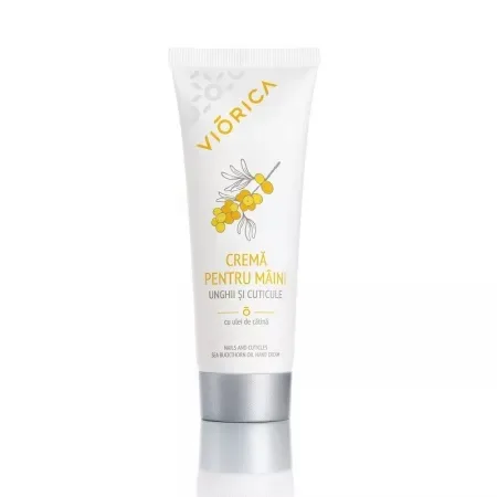Crema maini, unghii, cuticule cu ulei de catina, 75ml, Viorica — preț și oferte