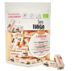 Caramele eco cu aroma de cocos, 150g, Super Fudgio