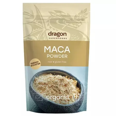 Maca pulbere raw eco, 200g, DragonSuperfoods — preț și oferte
