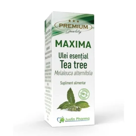 Ulei esential de Tea-tree pentru uz intern, 10ml, Justin Pharma — preț și oferte