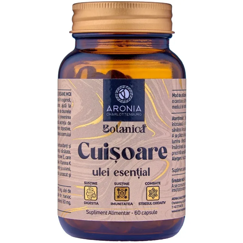 Cuisoare Botanica, 60 capsule, Aronia Charlottenburg — preț și oferte