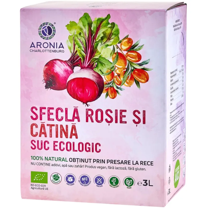 Suc de sfecla rosie si catina Eco, 3l, Aronia Charlottenburg — preț și oferte