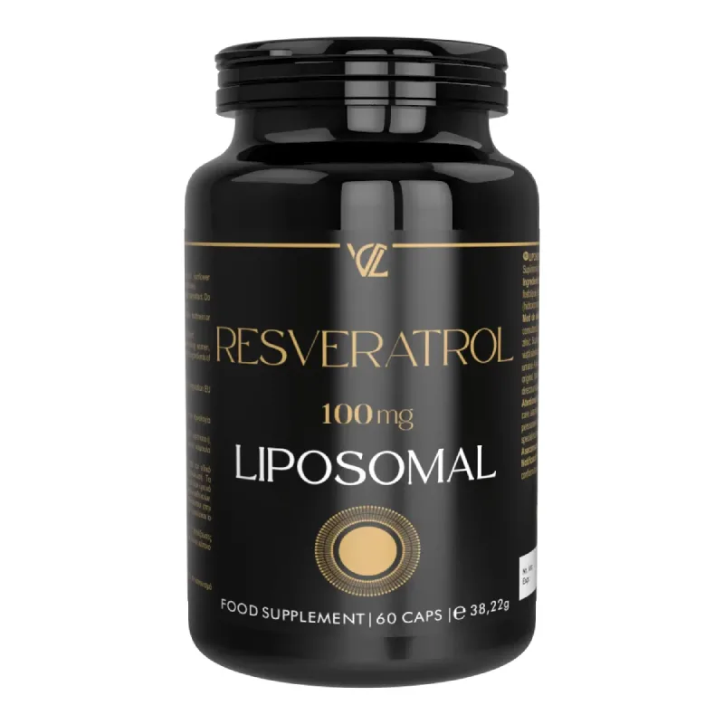 Resveratrol Liposomal, 100 mg, 60 capsule vegetale, Vita Code Lab — preț și oferte